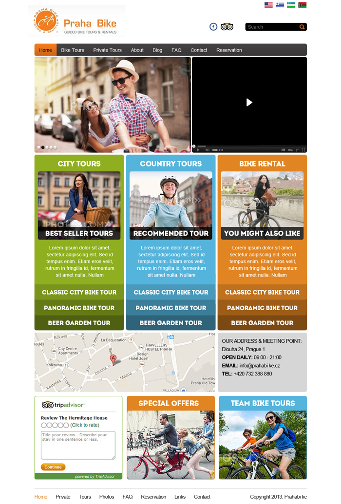 Web Design by Latest Design Ideas for Praha Bike | Design #2705736