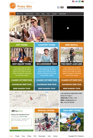 Web Design by Latest Design Ideas for Praha Bike | Design: #2705736