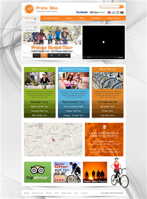 Web Design by Latest Design Ideas for Praha Bike | Design: #2722326