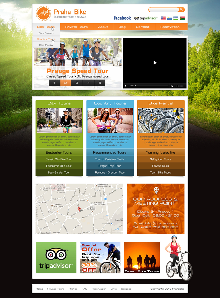 Web Design by Latest Design Ideas for Praha Bike | Design #2722332
