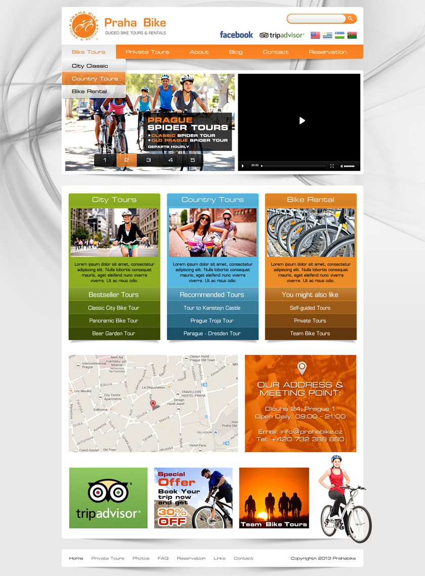 Web Design by Latest Design Ideas for Praha Bike | Design #2722336