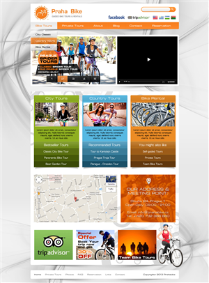 Web Design by Latest Design Ideas for Praha Bike | Design: #2722339