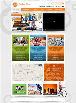 Web Design by Latest Design Ideas for Praha Bike | Design: #2722343