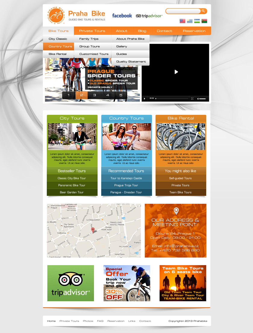 Web Design by Latest Design Ideas for Praha Bike | Design #2724413