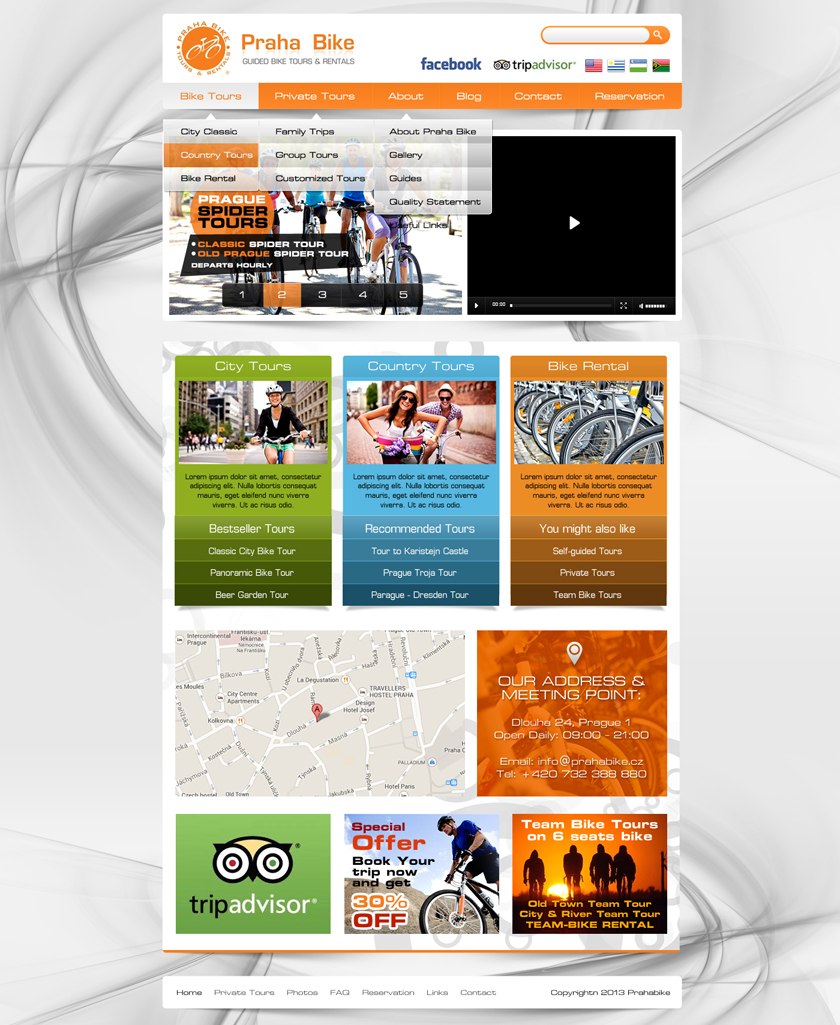 Web Design by Latest Design Ideas for Praha Bike | Design #2724420