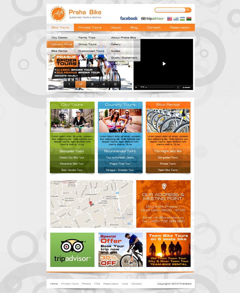 Web Design by Latest Design Ideas for Praha Bike | Design #2724424