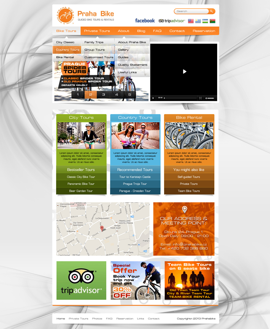 Web Design by Latest Design Ideas for Praha Bike | Design #2735163