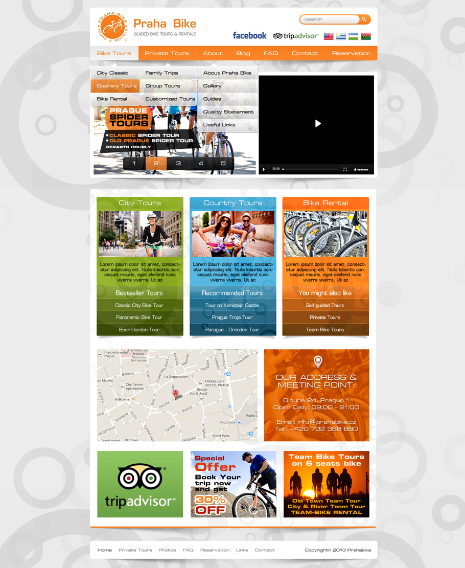 Web Design by Latest Design Ideas for Praha Bike | Design #2735164