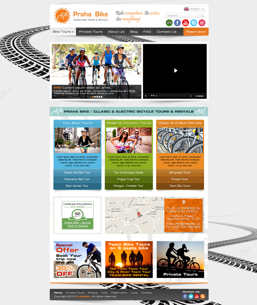 Web Design by Latest Design Ideas for Praha Bike | Design #2743490
