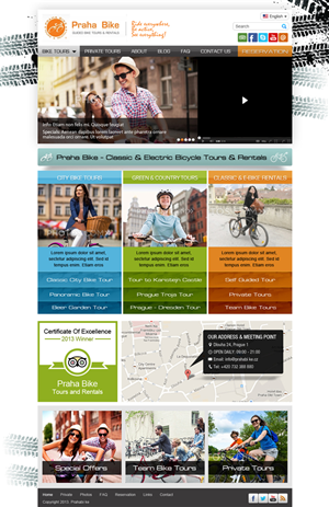 Web Design by Latest Design Ideas for Praha Bike | Design: #2745060