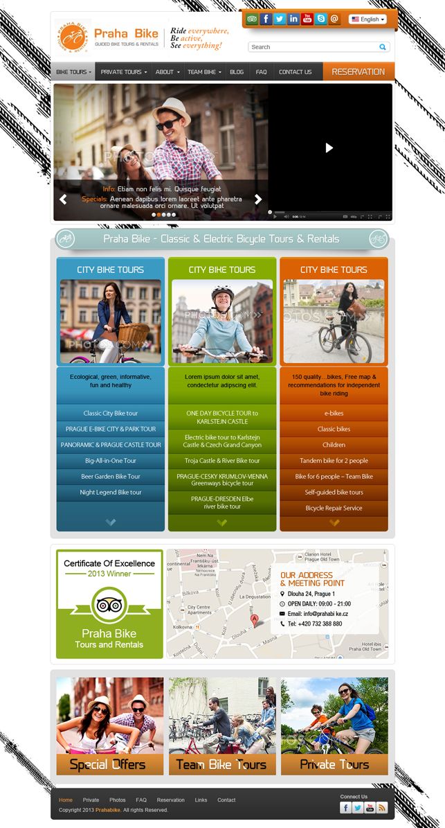 Web Design by Latest Design Ideas for Praha Bike | Design #2753514