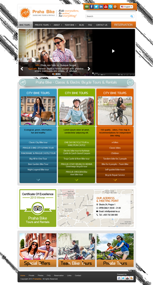 Web Design by Latest Design Ideas for Praha Bike | Design: #2753514
