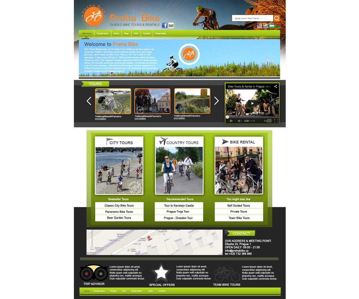 Diseño Web por idesignee para Praha Bike | Diseño #2962780