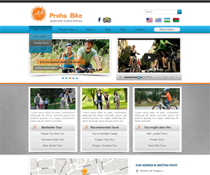 Web Design by Nasrin Islam Mitu for Praha Bike | Design #2784590