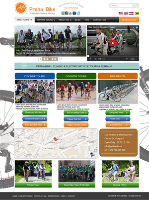 Web Design by SamifLabs for Praha Bike | Design #2743076