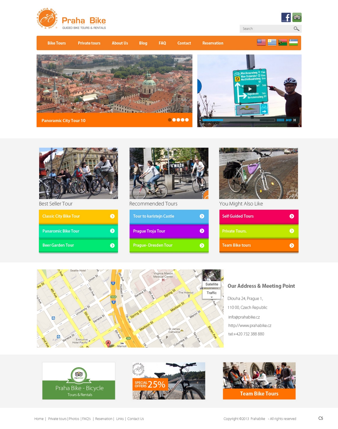 Web Design by pb for Praha Bike | Design #2626181