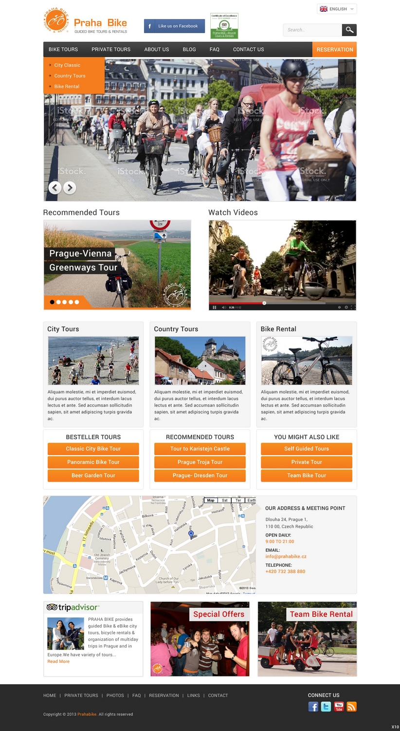 Web Design by pb for Praha Bike | Design #2626182