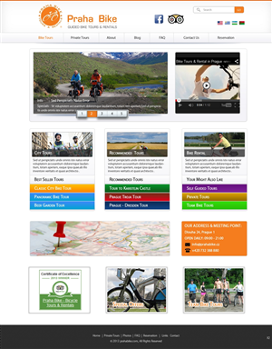 Web Design by pb for Praha Bike | Design: #2626187