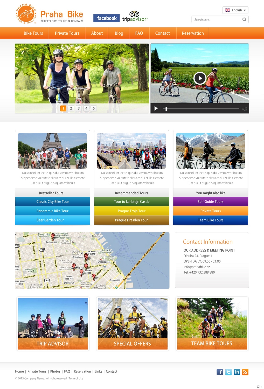 Web Design by pb for Praha Bike | Design #2626190