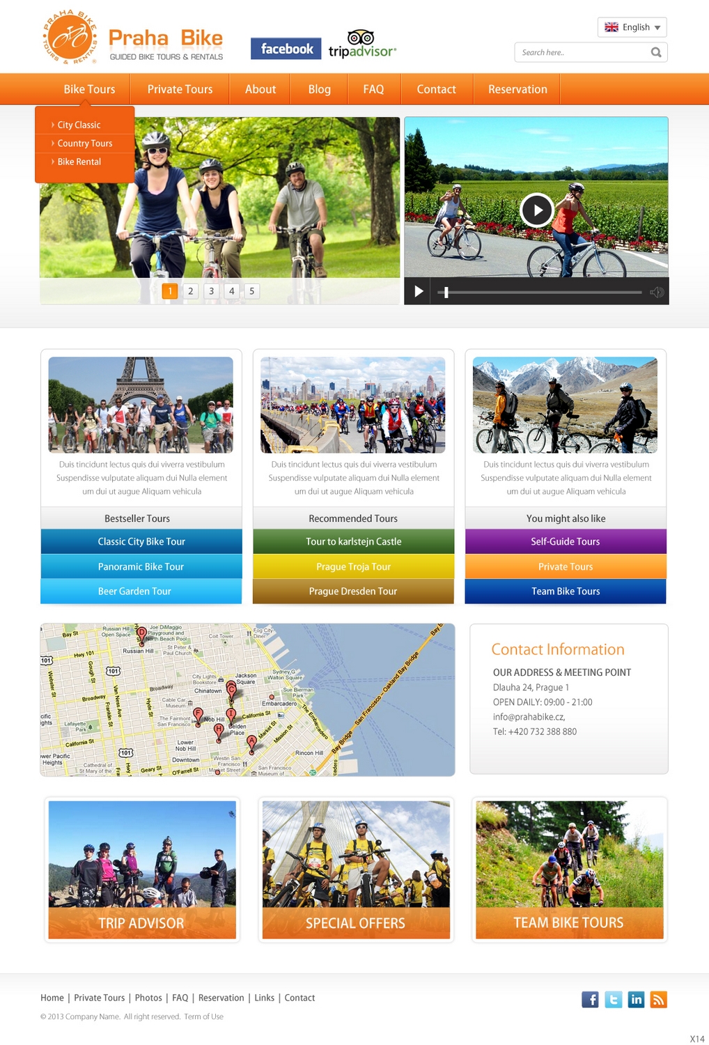 Web Design by pb for Praha Bike | Design #2626192