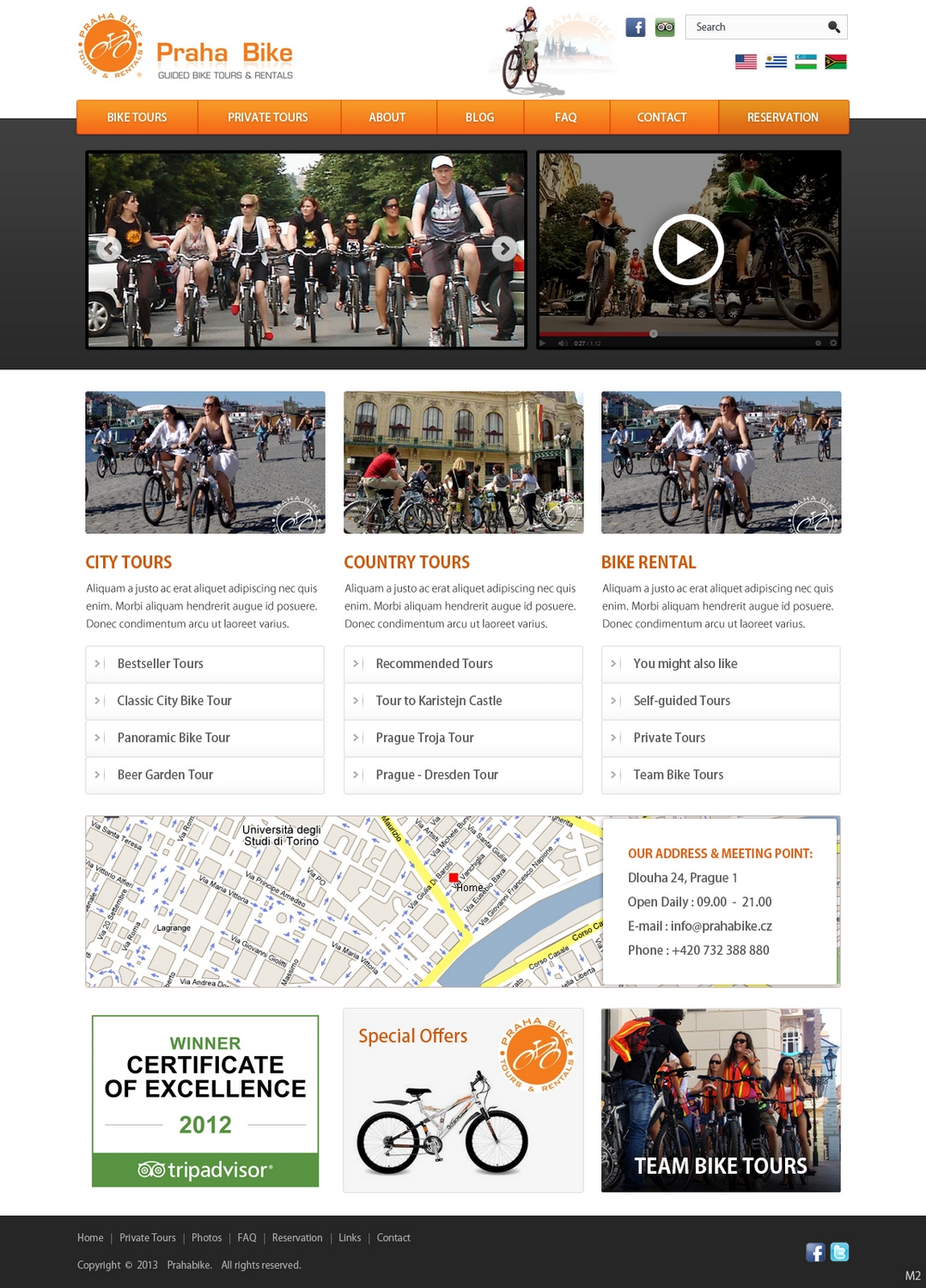 Web Design by pb for Praha Bike | Design #2626198