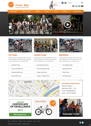Web Design by pb for Praha Bike | Design: #2626198