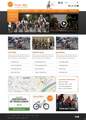 Web Design by pb for Praha Bike | Design: #2626200