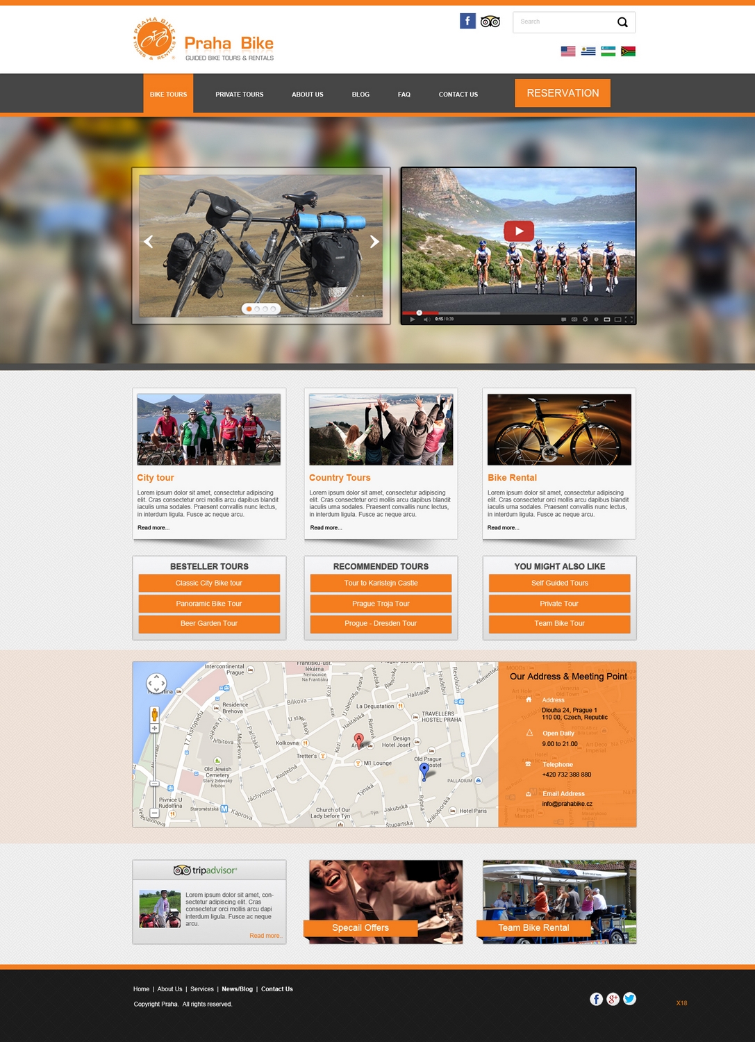 Web Design by pb for Praha Bike | Design #2629761