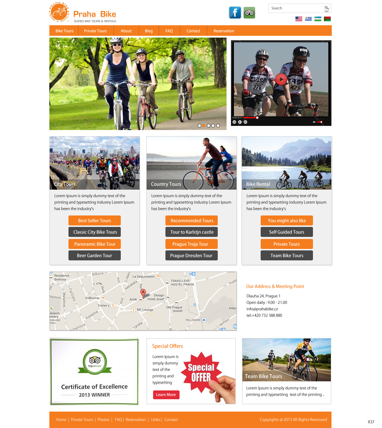 Web Design by pb for Praha Bike | Design #2629763
