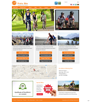 Web Design by pb for Praha Bike | Design: #2629763