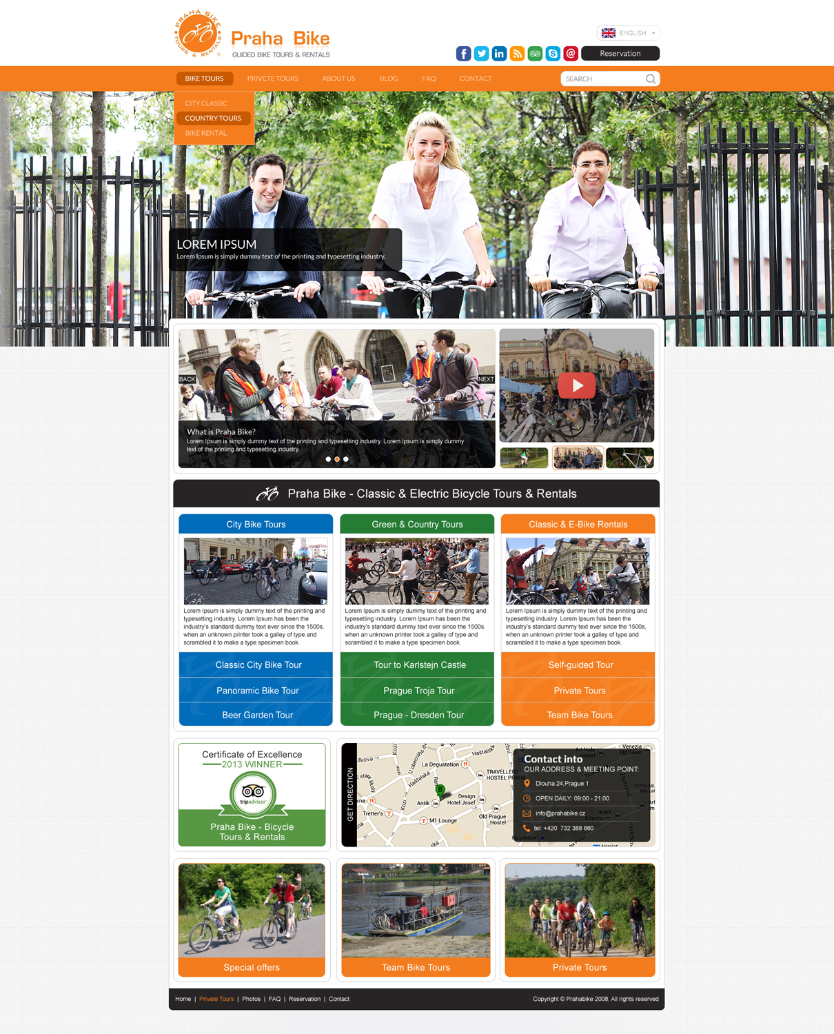 Web Design by Impressive Solutions for Praha Bike | Design #2651031