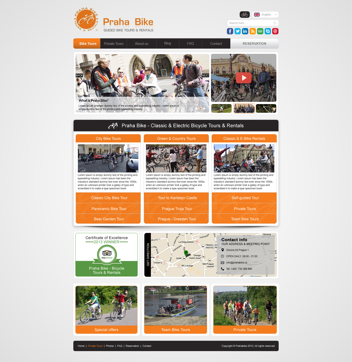 Diseño Web por Impressive Sol para Praha Bike | Diseño #2672678