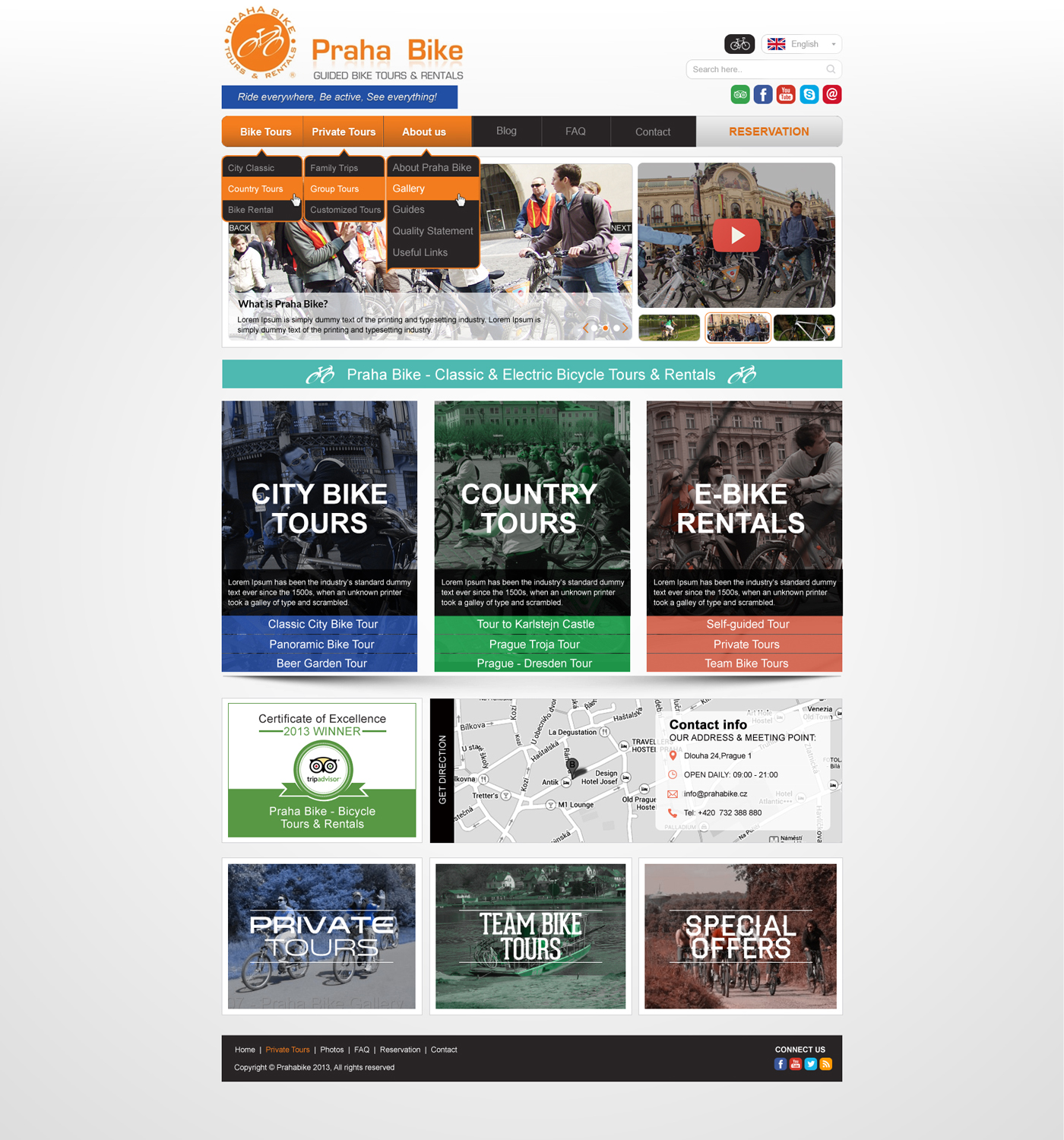 Web Design by Impressive Sol for Praha Bike | Design #2758789