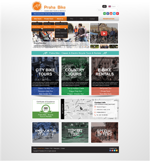 Web Design by Black Stallions Impressive Solutions for Praha Bike | Design #2758789