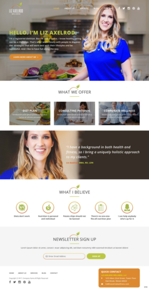 Wordpress Design by pb for this project | Design: #15931600