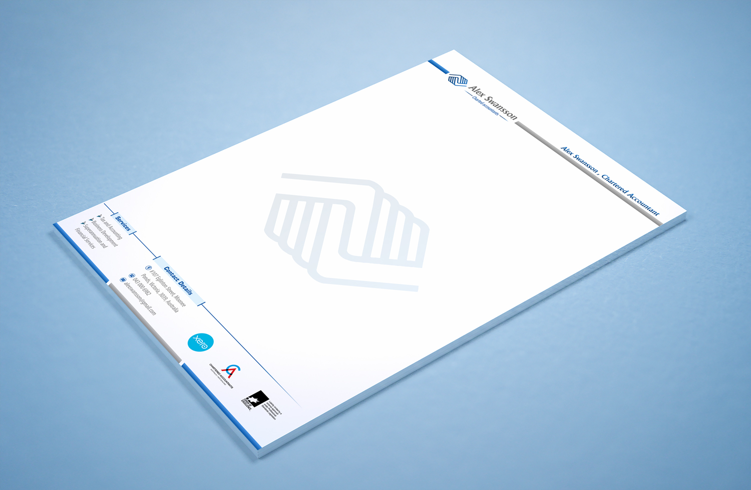 Letterhead Design by Petter Goms for this project | Design #15927454