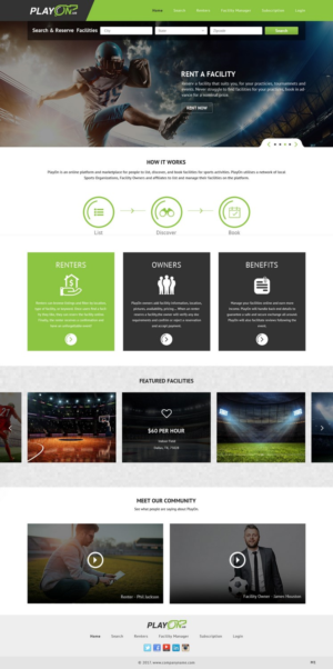 Web Design by pb for PlayOn | Design: #15931645