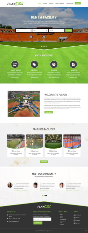 Web Design by pb for PlayOn | Design: #15931646
