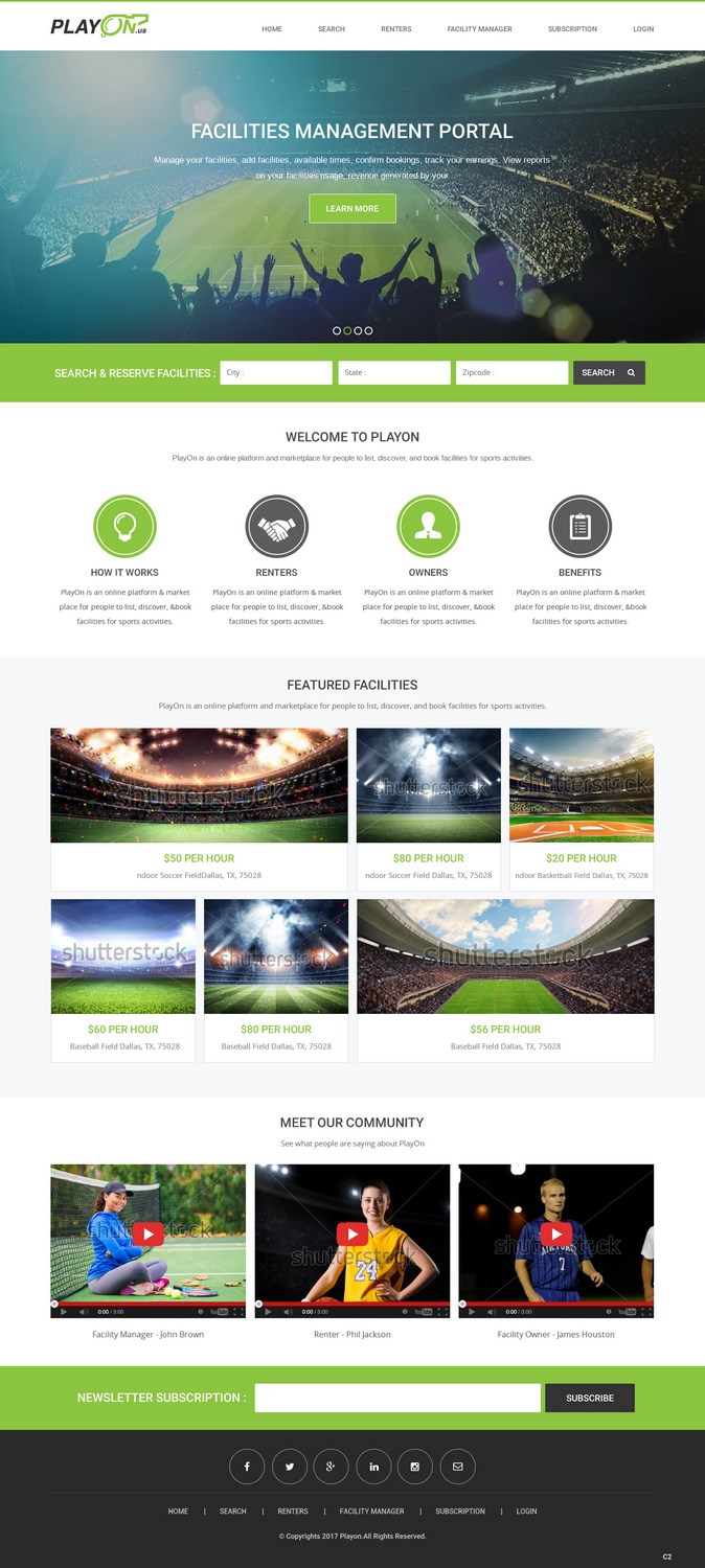Web Design by pb for PlayOn | Design #15931650