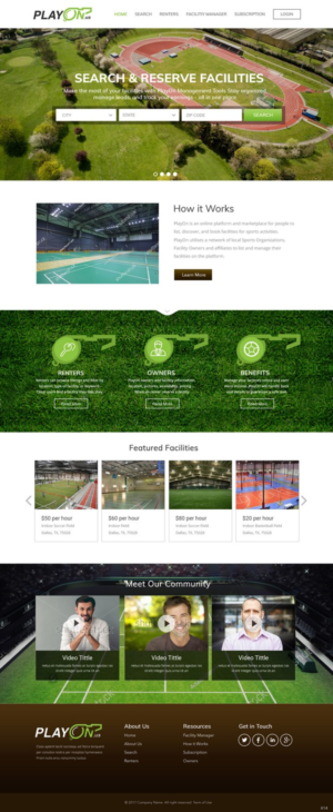 Web Design by pb for PlayOn | Design: #15931654