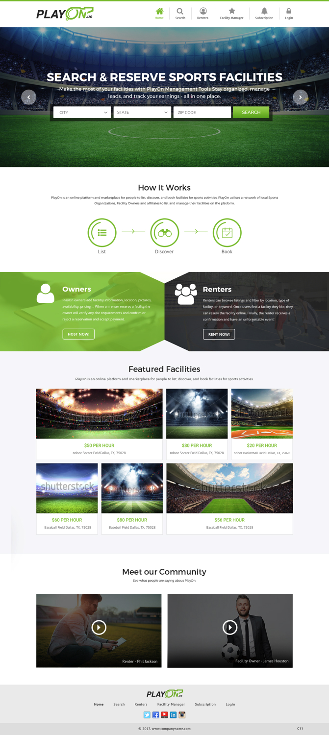 Web Design by pb for PlayOn | Design #15940709