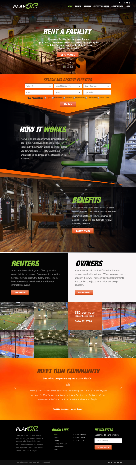 Web Design par CreativeIyke pour PlayOn | Design #15946950