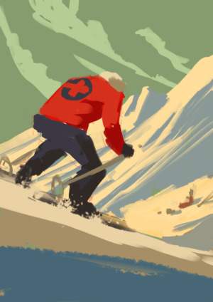 Ski Lodge Coffee Company Needs an Illustration for Coffee Bag Packaging | Illustration Design by licarto