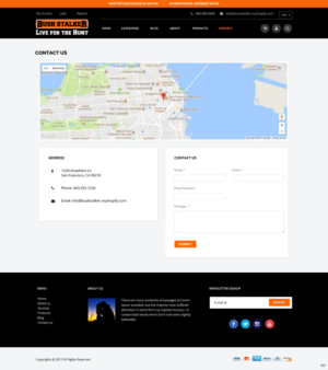 Shopify Design by pb for Bushstalker Pty Ltd | Design: #16449746