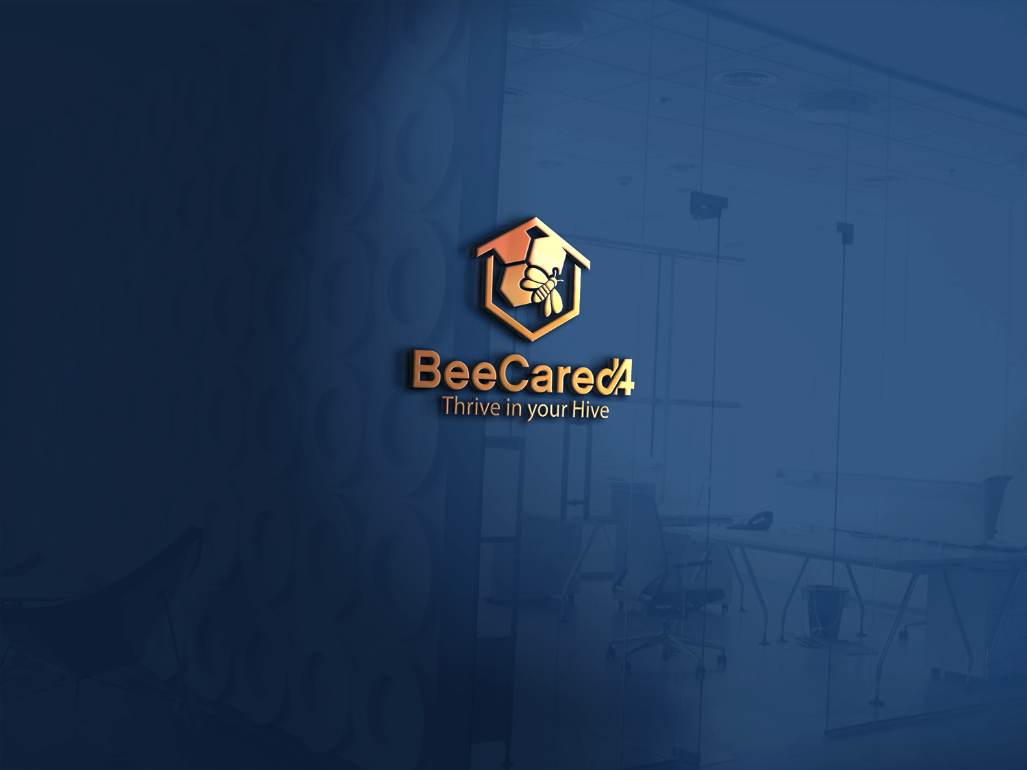 Logo Design by Vic for Bee Cared4 | Design #16069373
