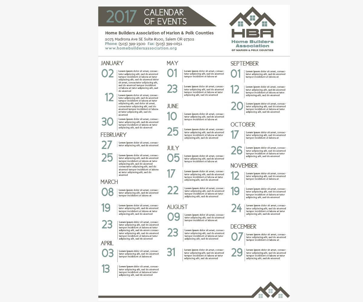Graphic Design by Anna  for Home Builders Association of Marion & Polk Counties | Design #16019357