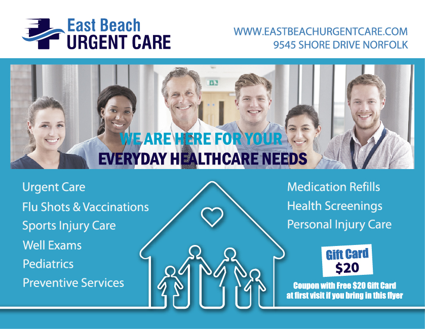 Postkarten-Design von AntonioTruong für East Beach Urgent Care | Design #15941570