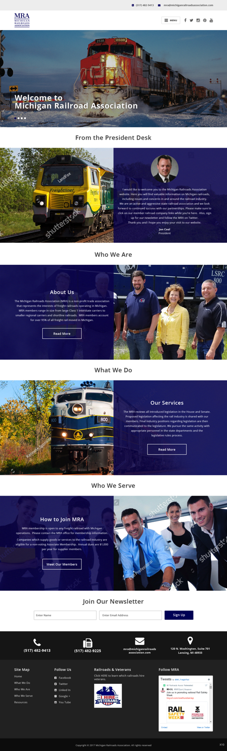 Web Design par pb pour Michigan Railroads Association | Design #15940859