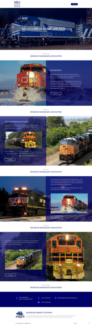 Diseño Web por pb para Michigan Railroads Association | Diseño: #15953355