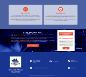 Diseño Web por Amar203 para Michigan Railroads Association | Diseño: #15959592